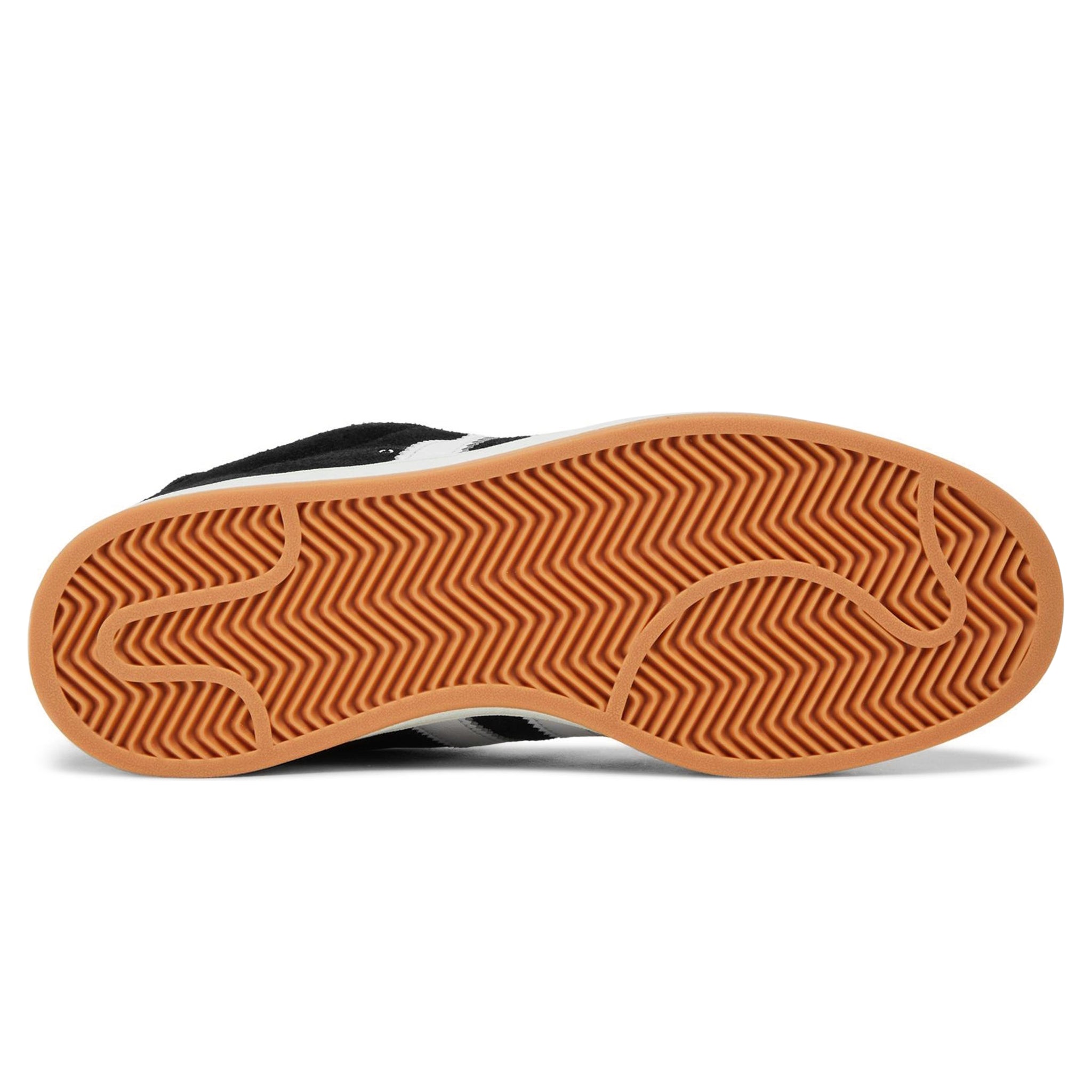 Sole view of Adidas Campus 00s Black White Gum HQ8708